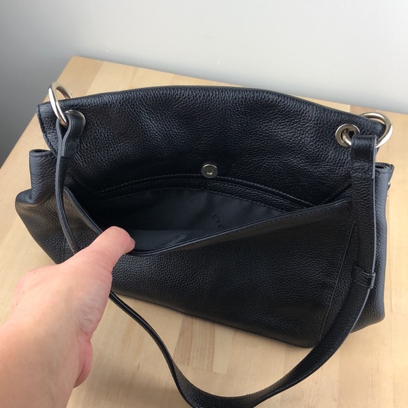 Donna Karan leather bag, black shoulder bag - Picture 13 of 16
